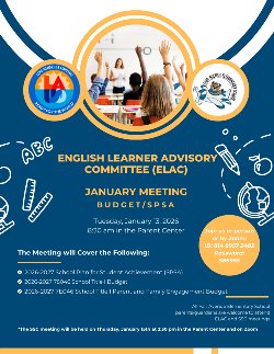 ELAC January Mtg Flyer_English